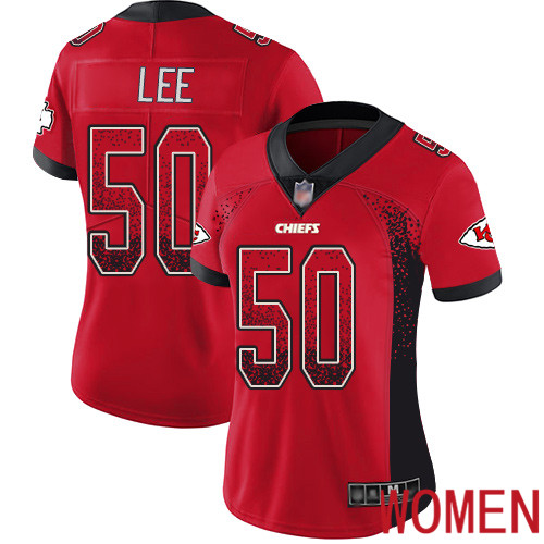 Women Kansas City Chiefs #50 Lee Darron Limited Red Rush Drift Fashion Nike NFL Jersey->nfl t-shirts->Sports Accessory